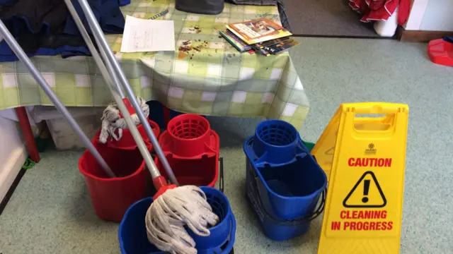 mop and buckets