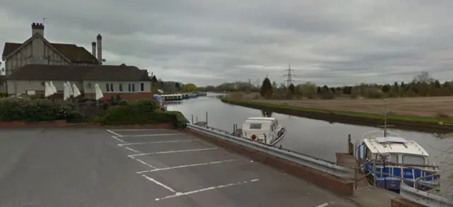 River near the pub