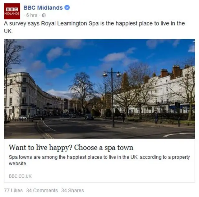 BBC Midlands Facebook post