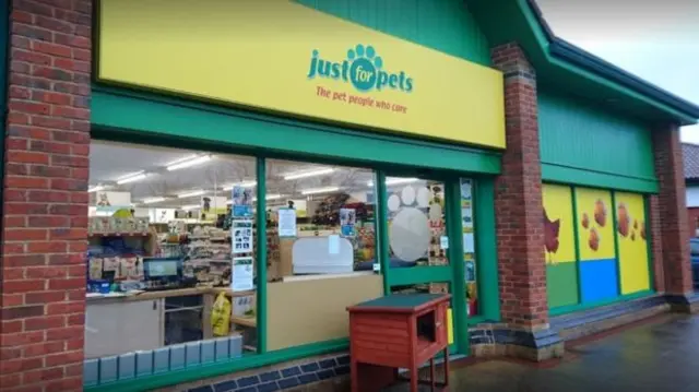 Just for Pets store