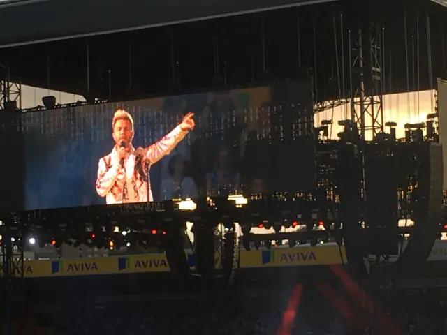 Gary Barlow at Carrow Road