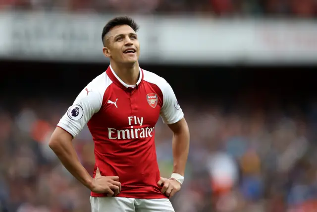 Alexis Sanchez of Arsenal