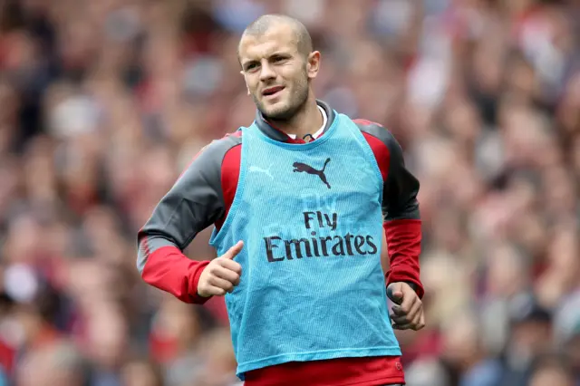 Arsenal midfielder Jack Wilshire