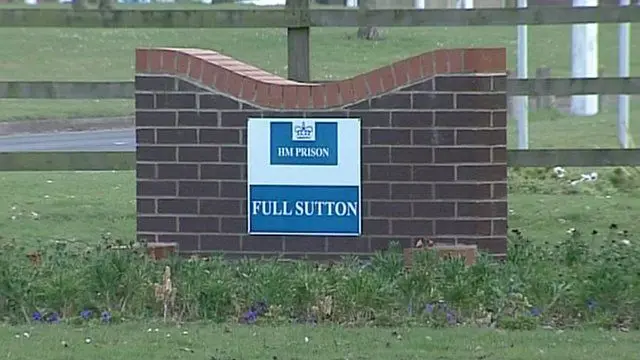 Full Sutton Prison sign.