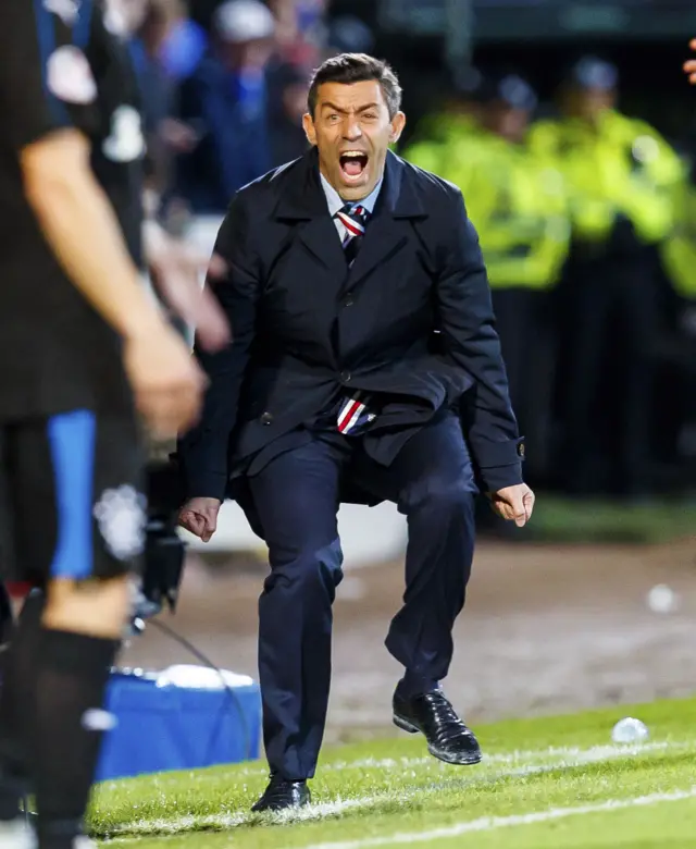 Pedro Caixinha hasn't looked best pleased at times during the match