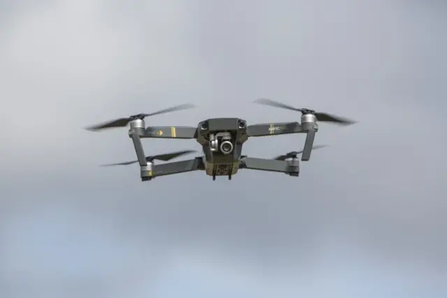 A drone in flight