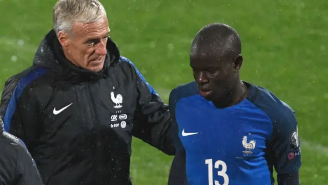 N'Golo Kante (right)