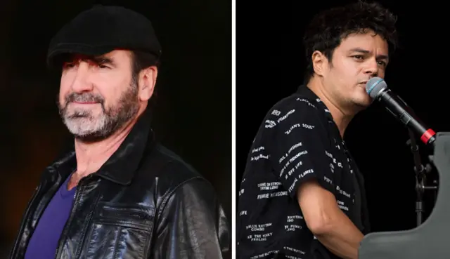 Eric Cantona and Jamie Cullum