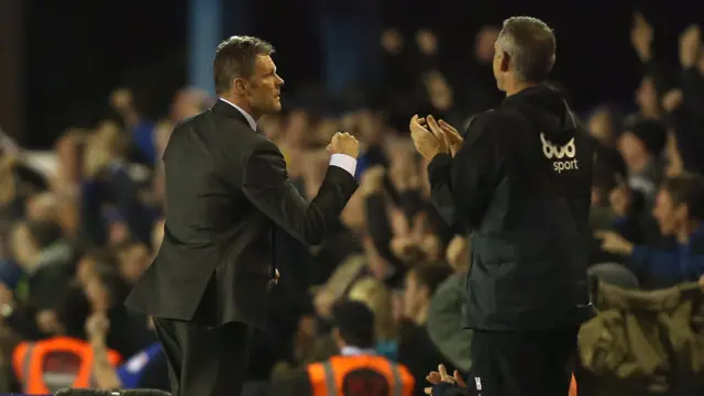 Steve Cotterill celebrates