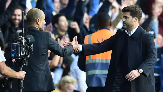 Pep Guardiola and Mauricio Pochettino