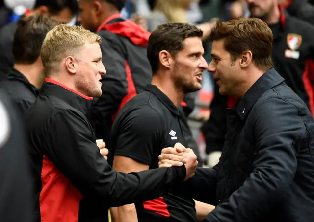 Eddie Howe and Mauricio Pochettino