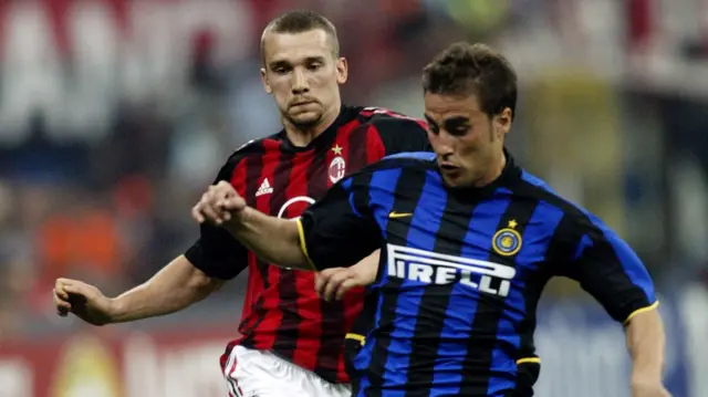 Andrey Shevchenko and Fabio Cannnavaro