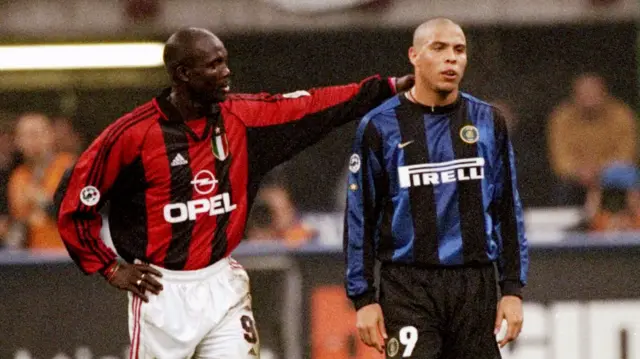 George Weah and Ronaldo