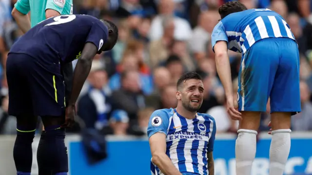 Shane Duffy looks on