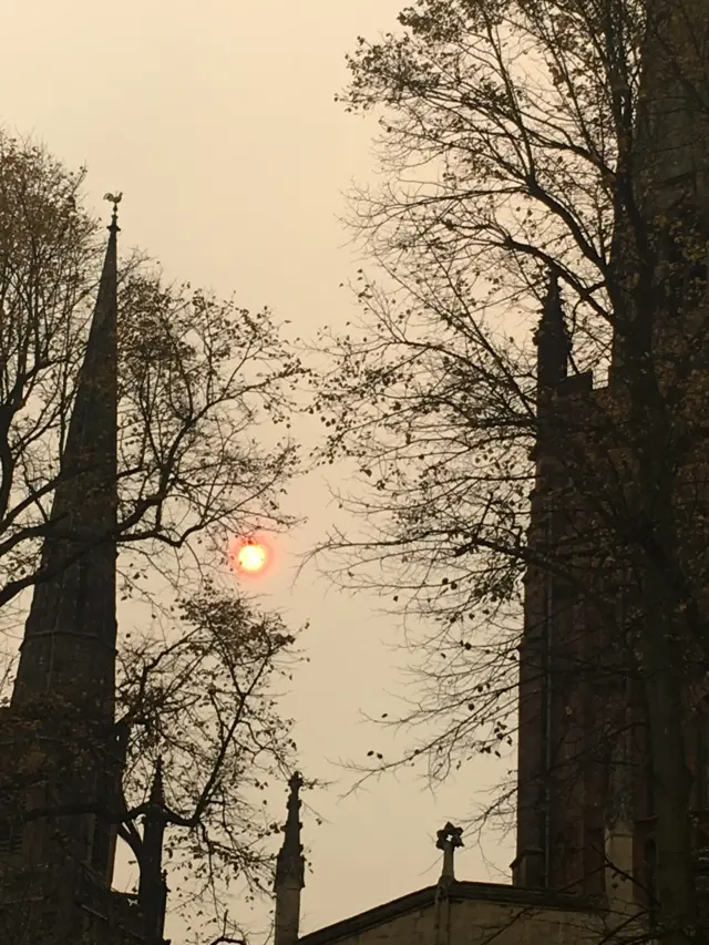 red sun