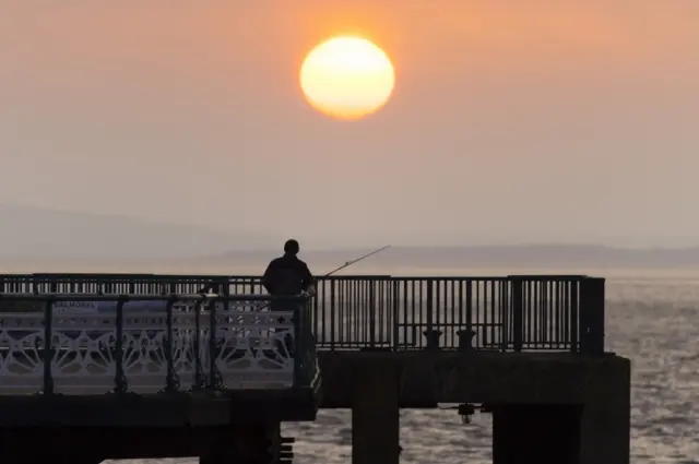 Fisherman in Penarth