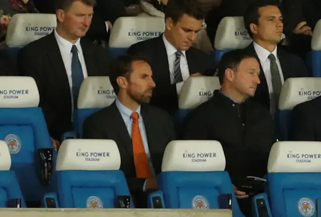 Gareth Southgate watches on