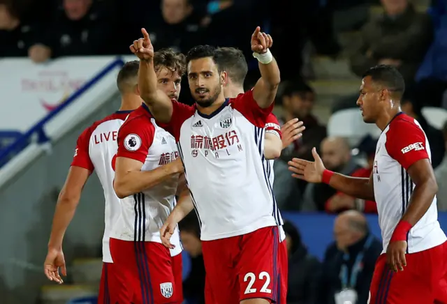 Nacer Chadli celebrates