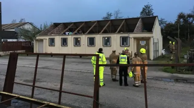 A roof has blown off a Scout hut in Castle Douglas