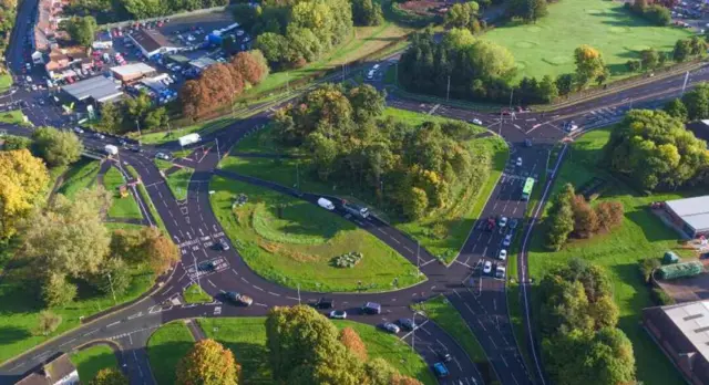 Meole Brace roundabout