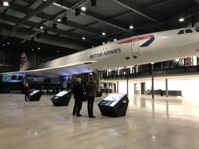 Concorde Alpha Foxtrot in the Filton Museum