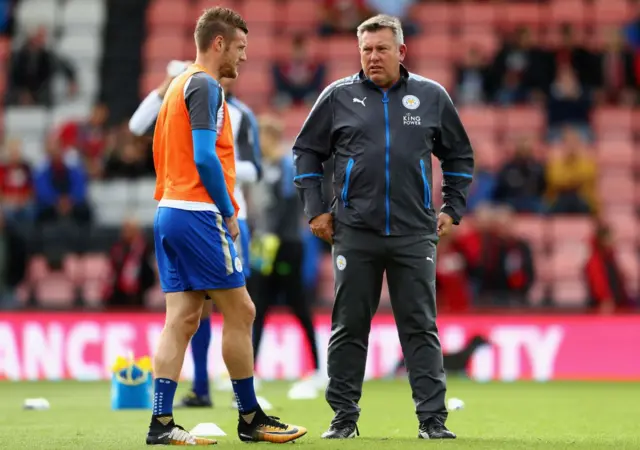 Jamie Vardy and Craig Shakespeare