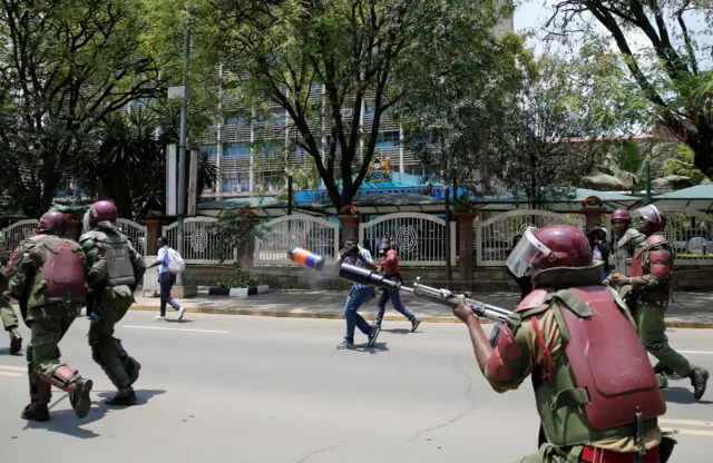 Riot Police in Nairobi