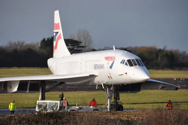 Concorde being moved