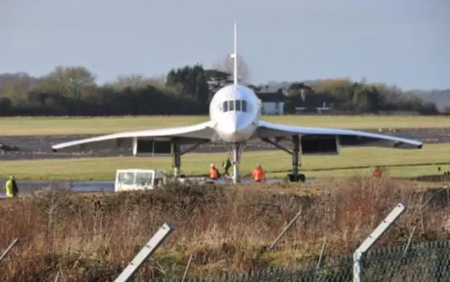 Concorde on the runway