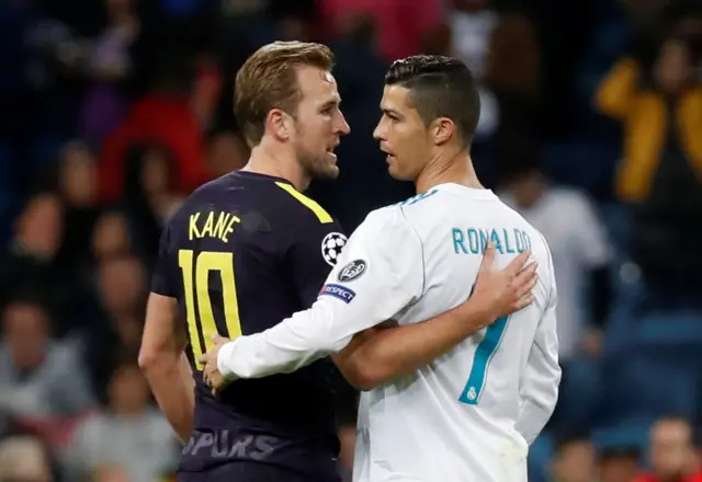 Harry Kane and Cristiano Ronaldo