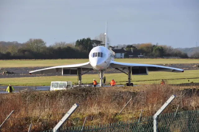 Concorde being moved