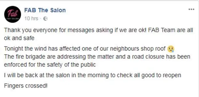 FAB the Salon message