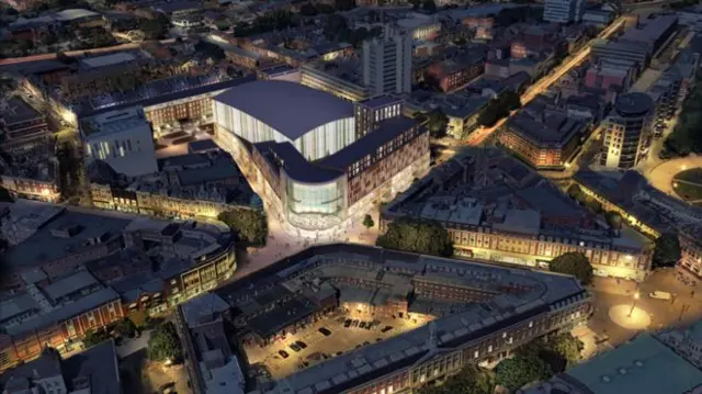 Artist's impression of the city centre redevelopment