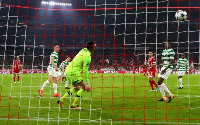 Joshua Kimmich makes it 2-0 for Bayern Munich.