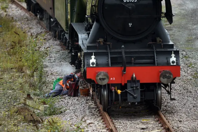 Flying Scotsman at Peterborough