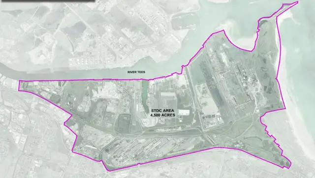 Outline of the area under consideration