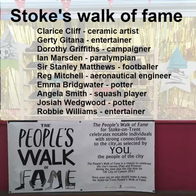 Walk of Fame 2018 in Stoke on Trent