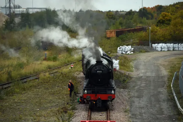 Flying Scotsman at Peterborough