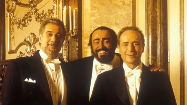 The Three Tenors: Placido Domingo, Luciano Pavarotti and Jose Carreras