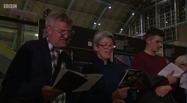 Commuters join in at St Pancras