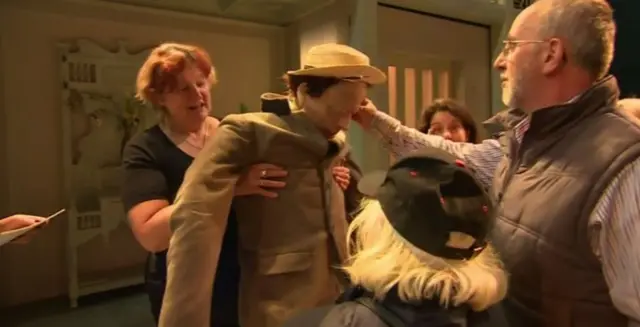 Touch tour at Die Fledermaus at the Mayflower Theatre in Southampton