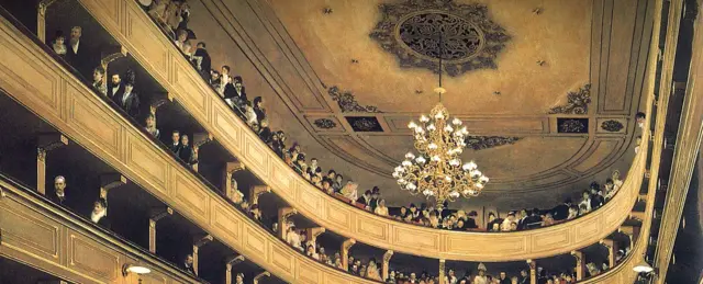 Gustav Klimt. Auditorium in the Old Burgtheater in Vienna 1888