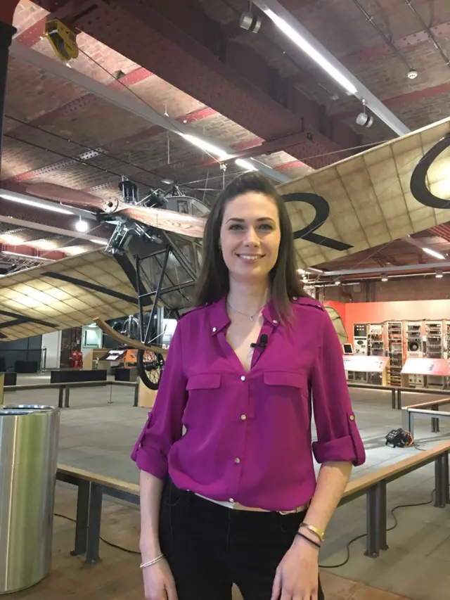 Lindsay Chapman at the Manchester Museum of Science and Industry