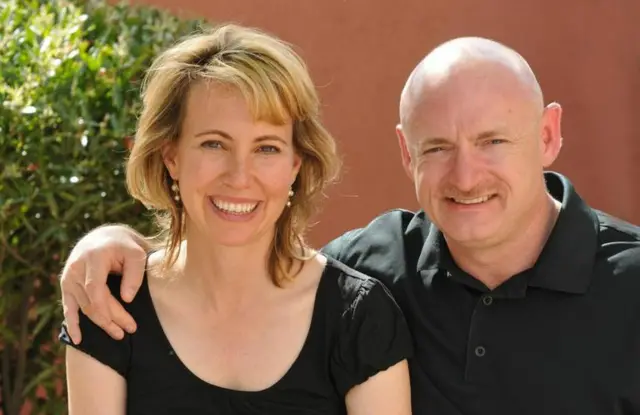 Gabrielle Giffords and her husband Mark Kelly. Archive photo