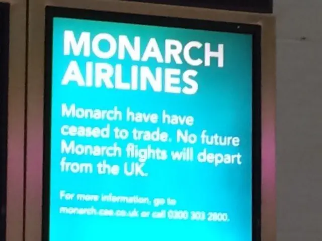 Monarch airlines sign