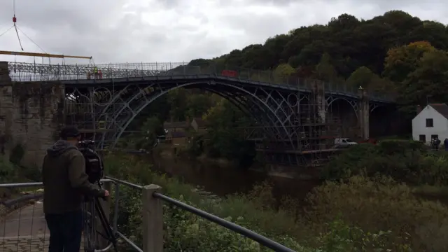 Cameraman at Ironbridge