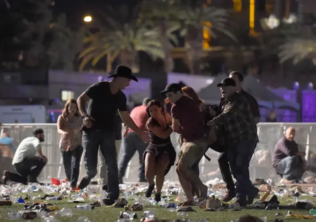 People flee in Las Vegas