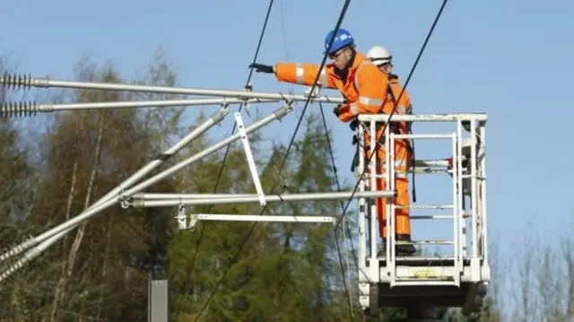 Rail workers