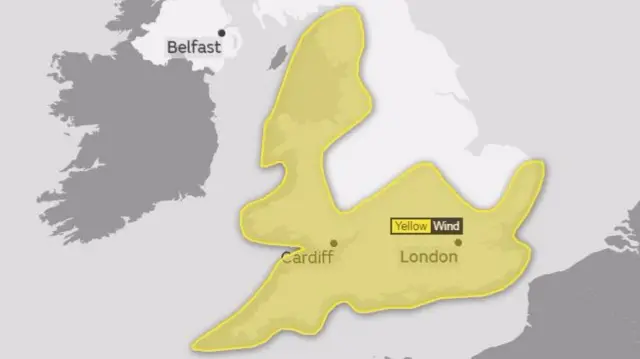 Met Office weather warning.