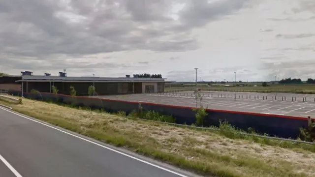 Empty Tesco store.